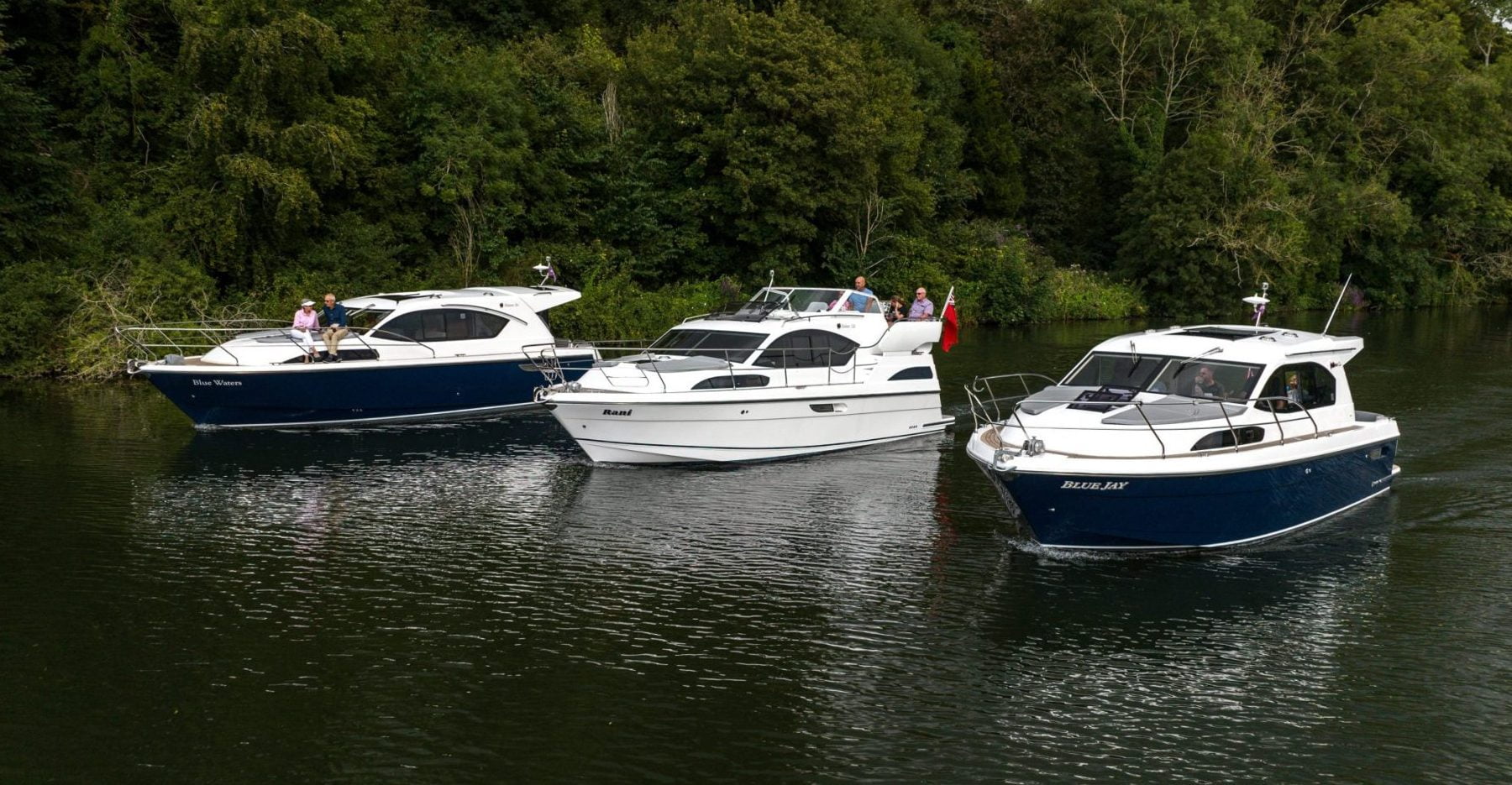 Haines 32 blue hull, Haines 36 blue hull, Haines 320 Aft Cabin white hull